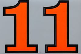 D085 Big Number 1 orange 165mm height Sticker Racing Tuning 27x18cm/10x7... - £3.17 GBP