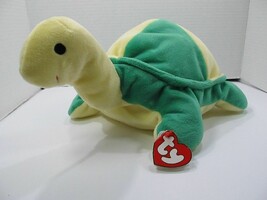 Ty Pillow Pal Snap Turtle Color block yellow green Plush Stuffed Animal ... - $340.13 MXN