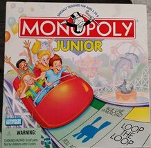 Vintage 1996 Monopoly JR Edition Board Game 100% Complete All Parts COUNTED - $15.00