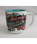 Vintage Wyoming End Of The Road Souvenir 3.5&quot; Coffee Cup - $9.89
