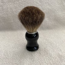 Shiny Black Shaving Brush - 4 1/2” Tall in Very Good Condition! - £9.28 GBP