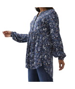 FatFace Top Womens 8 Tabitha Floral Longline Top Cotton Fit Flare - $39.99