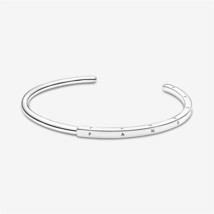 S925 Sterling Silver Signature I-D Open Bangle,Minimalist Bracelet,Gift ... - $391.25 MXN