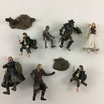 Lord Of The Rings Movie Mini Collectible Action Figures Lot Gollum Eowyn LOTR - £36.16 GBP