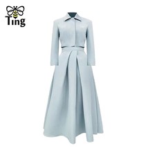 Tingfly High Street Koren Drama Eve Fashion 2 Pieces Sets Women Vintage Elegant  - £115.50 GBP