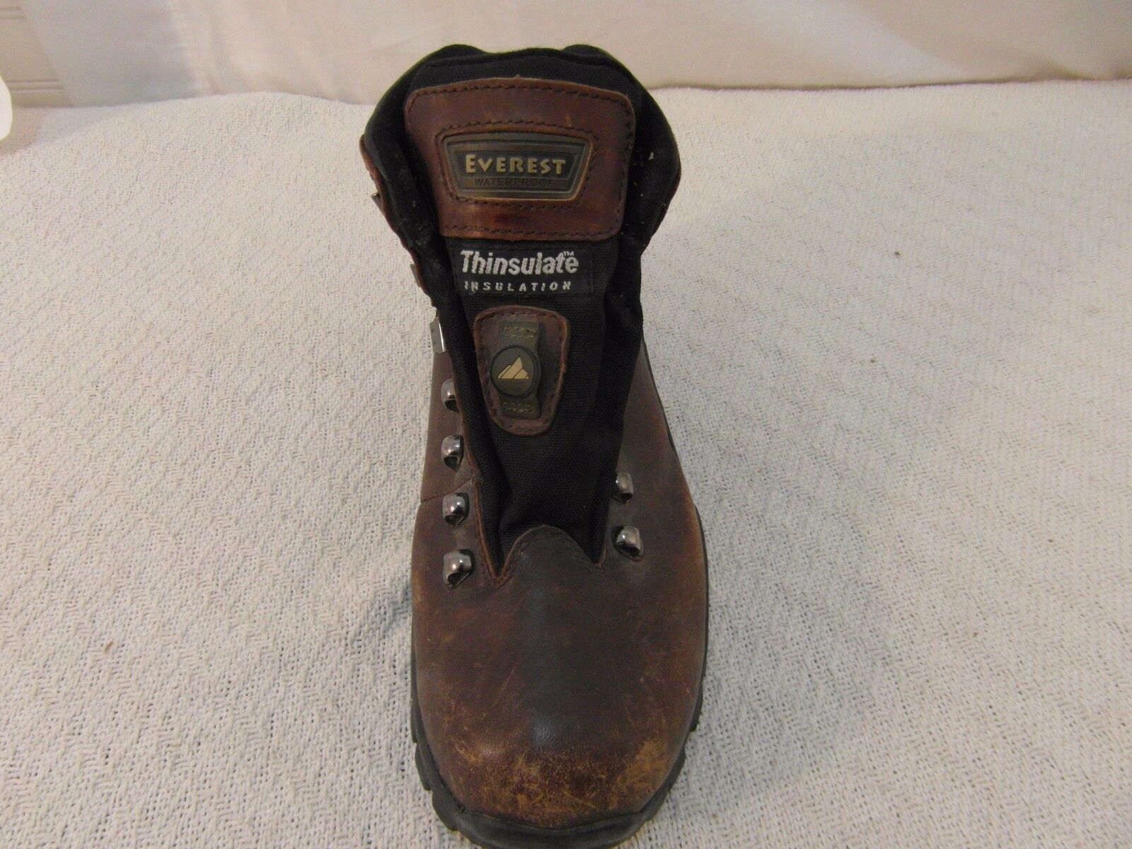 ADULT EVEREST WATERPROOF BROWN LEATHER MEN&#39;S sz9M HIKING LEFT BOOT ONLY ... - $14.51