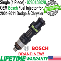 NEW OEM Bosch 1Pc Fuel Injector for 2005-2010 Chrysler 300 3.5L V6 #0280158028 - £73.94 GBP