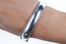 7&quot; Vintage British Sterling silver bangle bracelet - $108.90