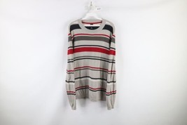 Vtg Oakley Mens S Slim Fit O Logo Color Block Striped Knit Lightweight Sweater - £38.66 GBP