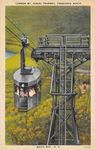 Cannon Mt Aerial Tramway Franconia Notch New Hampshire linen postcard - £5.14 GBP