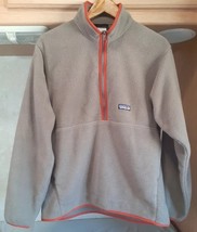 Patagonia Synchilla Men&#39;s 1/4 Zip Fleece Pullover Jacket Size M Gray XX - $29.69