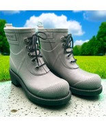 Ilse Jacobsen Hornbaek Short Lace Up Rain Boots Women Size 6.5-7 Atmosph... - $60.66 CAD