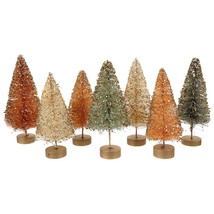 Bethany Lowe Christmas Set of 7 &quot;Fall In Love Bottle Brush Trees&quot; LC1647 - $32.99