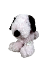 Hallmark Peanuts Pink Snoopy Happiness is a Warm Puppy plush beanbag lying down - £10.59 GBP