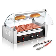 VEVOR Hot Dog Roller 7 Rollers 18 Hot Dogs Capacity 1050W Stainless Sausage Gril - £193.26 GBP