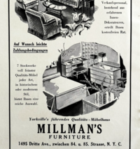 1945 WW2 German-USA Furniture Store Advertisement Millman&#39;s Yorkville NY... - $29.99