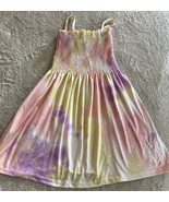 Kiwi and Punch Girls Yellow Pink Purple Tie Dye Tube Top Sundress XL 10-12 - €10,56 EUR