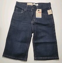 Levis 505 Regular Short Boys Size 12 Reg 26 Waist Dk Blue At Waist Below Knee  - $20.00