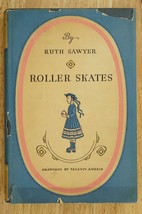 Vintage HB Book ROLLER SKATES by Ruth Sawyer Illustrated Valenti Angelo 1936 - £59.23 GBP