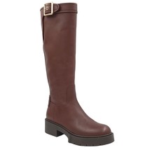 Coach Women Lilli Knee High Block Heel Riding Boots Size US 7.5B Brown L... - £152.73 GBP