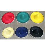6 LOT OF SOMBRERO HATS WITH TASSELS mexican party hats costume mexico CINCO - $58.45 CAD