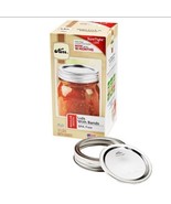 Kerr Regular Mouth Canning Jar Lid With Bands 12 Pieces/Pack  New Open Box - £7.62 GBP