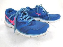 Nike Women Flex Experience RN3 Blue/Pink Athletic Running Sneakers Sz 9 - £12.45 GBP