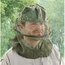 U.S. Military Surplus Mosquito Head Net Olive Drab Used Nylon Metal Wire... - $15.28