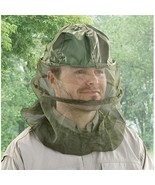 U.S. Military Surplus Mosquito Head Net Olive Drab Used Nylon Metal Wire... - $21.09 CAD