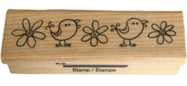 CraftSmart Rubber Stamp Bird Flowers Border Edge Spring Whimsical Card Making - £3.73 GBP