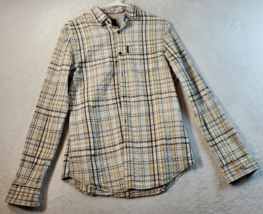 Armani Exchange Shirt Men Small Multi Plaid Slim Fit Cotton Collared Button Down - £11.55 GBP
