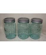 Vintage Ball Perfect Mason Glass Canning Jar with 3 lid + 3 rings. Pint ... - €25,79 EUR