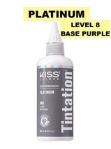 Kiss Tintation SEMI-PERMANENT Colors 5 Fl Oz Platinum T003 Level: 8 Base: Purple - £4.45 GBP