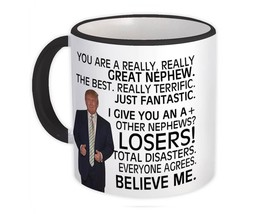 Gift for NEPHEW : Gift Mug Donald Trump Great NEPHEW Funny Christmas - £12.70 GBP