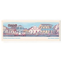 Bourbon Street New Orleans 4x11.5&quot; Oversize Postcard Vintage 1985 Paul L... - $19.70