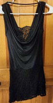 NWOT Women&#39;s Frederick&#39;s Of Hollywood Black Lace Sleeveless Dress Size X... - $50.00