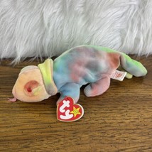 TY Beanie Baby Rainbow The Chameleon Tye-Dyed 1997 Vintage 90&#39;s - £15.01 GBP