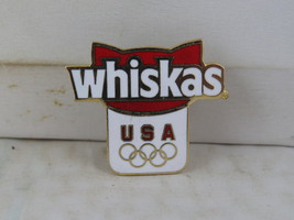 Vintage Olympic Pin - Team USA Whiskas Cat Food Sponor Barcelona 92 - Inlaid Pin - £15.01 GBP