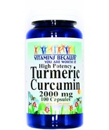 Turmeric Curcumin 2000mg Extract Standardized 95% 100 Capsules Curcuma L... - £11.28 GBP