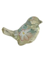 Fenton Floral Bluebird Glass figurine Blue Bird signed Opalescent hand p... - £51.43 GBP