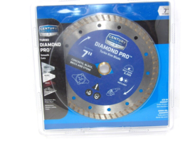 Century Diamond Pro 7” Wet Turbo Rim Blade Hard Smooth Cut Concrete, Brick - $328.48 MXN