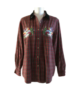 Vintage Bobbie Brooks Women&#39;s Christmas Ugly Shirt Sz L 12/14 Long Sleev... - $37.57