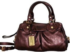 Marc Jacobs Classic Baby Groove Metallic Chocolate Leather Shoulder Bagnwt! - £263.07 GBP
