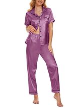 Women's Plus Size Pajama Set Short & Long Sleeve Top Pants Pastel Purple... - $270.96 MXN Women's Plus Size Pajama Set Short & Long Sleeve Top Pants Pastel Purple... - $270.96 MXN