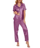 Women's Plus Size Pajama Set Short & Long Sleeve Top Pants Pastel Purple... - $270.96 MXN Women's Plus Size Pajama Set Short & Long Sleeve Top Pants Pastel Purple... - $270.96 MXN
