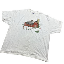 Vintage Mail Pouch Tobacco Ad Country Barn Men’s XXL Graphic T-Shirt - £15.57 GBP