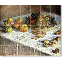 Claude Monet Fruit Vegetable Painting Ceramic Tile Mural P06184 - £239.80 GBP+