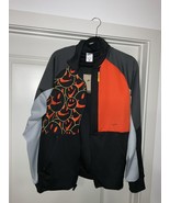 Nike Sportswear Smile Track Jacket Full Zip Black/Orange Men’s XL DQ3524... - $79.48