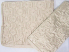 Hotel Collection Circle Embroidered Champagne Quilted 2-PC King Shams - $72.00