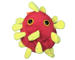 GIANT MICROBES CORONA VIRUS COVID 19 PLUSH BY DREW OLIVER 6&quot; RED YELLOW ... - $9.00